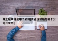 真正区块链是哪个公司[真正区块链是哪个公司开发的]